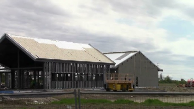 Exterior of a Border Patrol station in northern New York